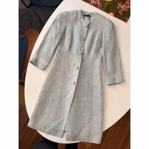 Baby blue Teenflo tweed dress coat - size 2